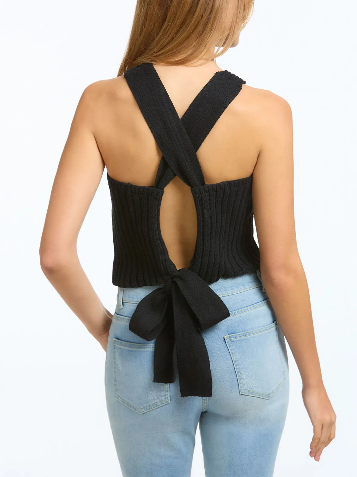 100% Cotton Rib Tie Back Tank