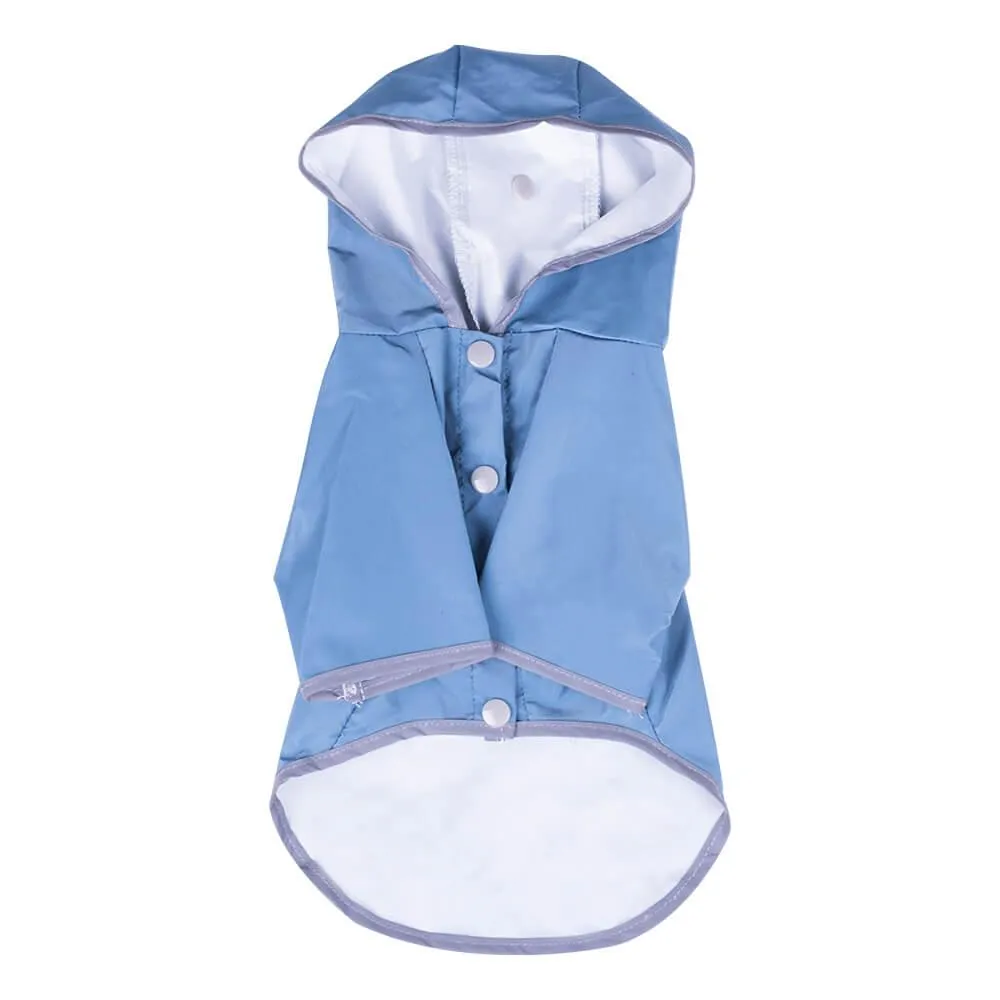 AllPetSolutions Reflective Waterproof Dog Rain Coat, Blue - S / M / L