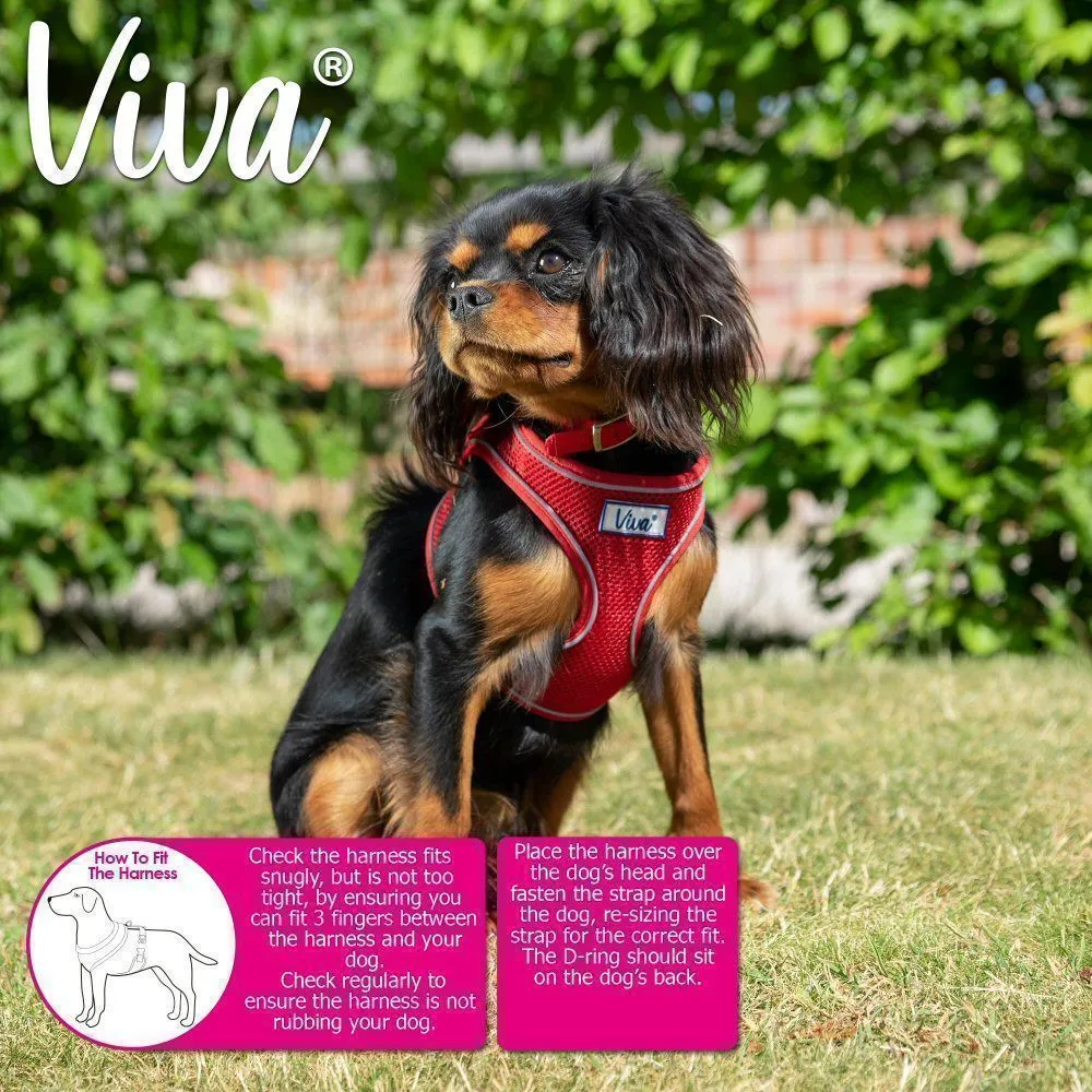 Ancol Viva Medium (44-57cm) Pink Comfort Mesh Dog Harness