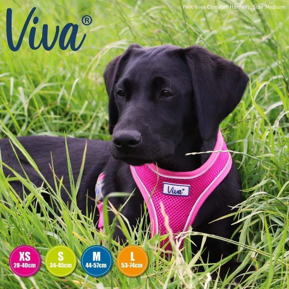 Ancol Viva Medium (44-57cm) Pink Comfort Mesh Dog Harness