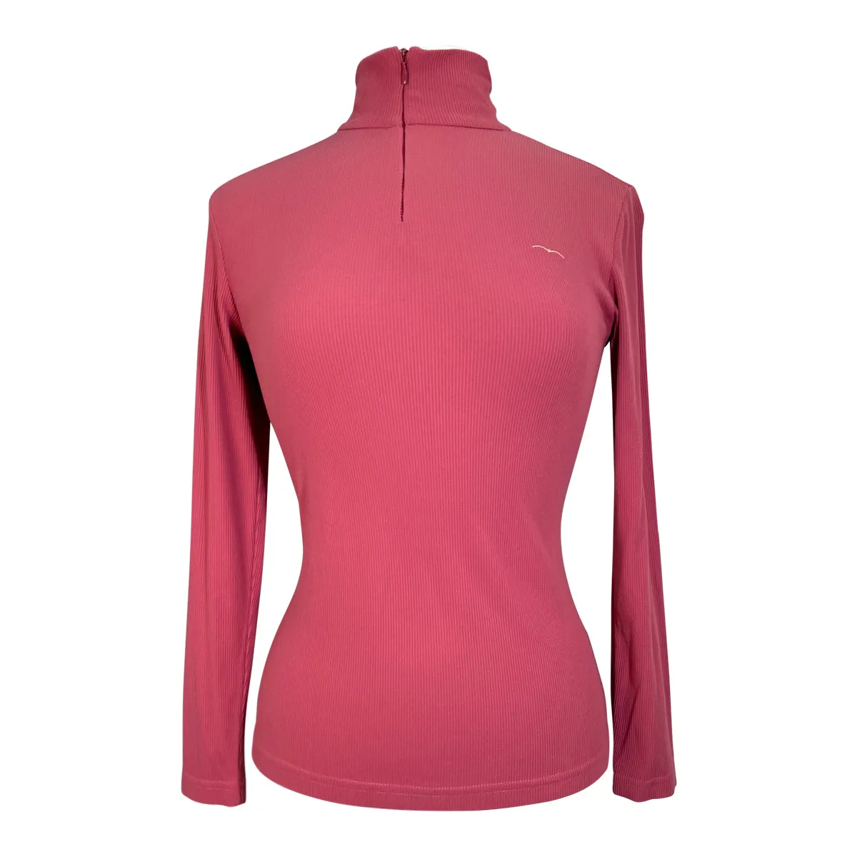 Animo 'Boston' Ribbed Quarter Zip in Dusty Rose - Women's IT 42/US 8