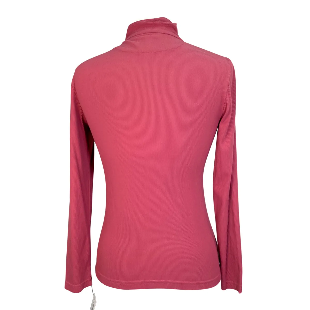 Animo 'Boston' Ribbed Quarter Zip in Dusty Rose - Women's IT 42/US 8