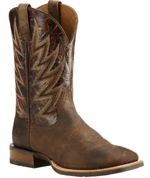 ARIAT MENS CHALLENGER BRANDING IRON BROWN WESTERN BOOTS STYLE 10018695