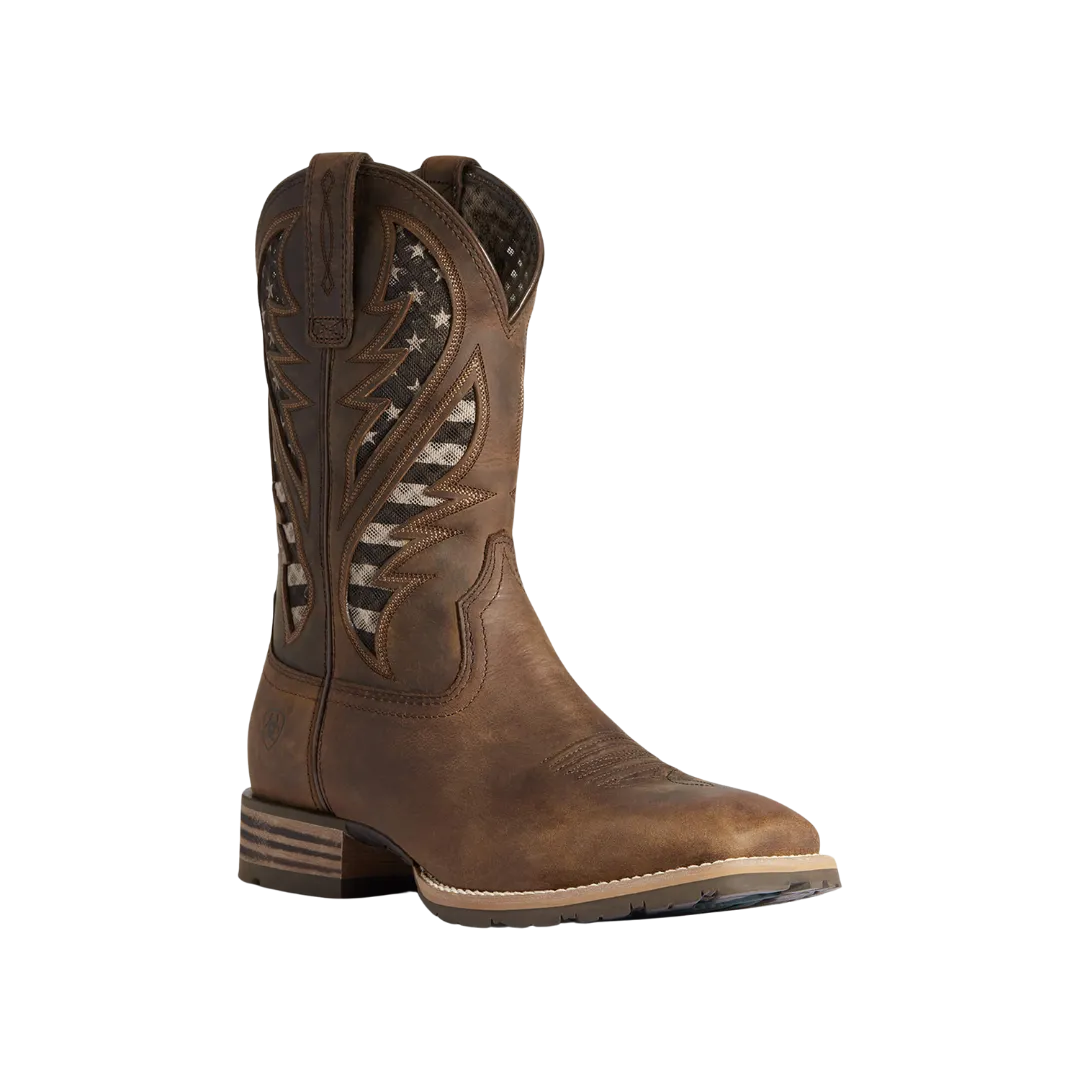 Ariat Men's VentTek Hybrid Distressed Brown Boots