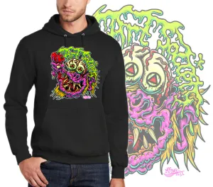 Art Society GNARLY MONSTER HOODIE BLACK