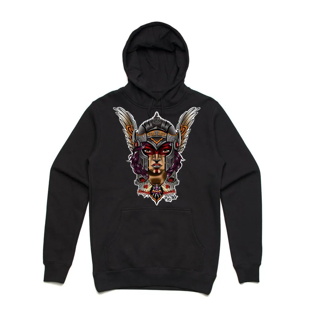 Art Society x Retro Kings VALKYRIE HOODIE BLACK