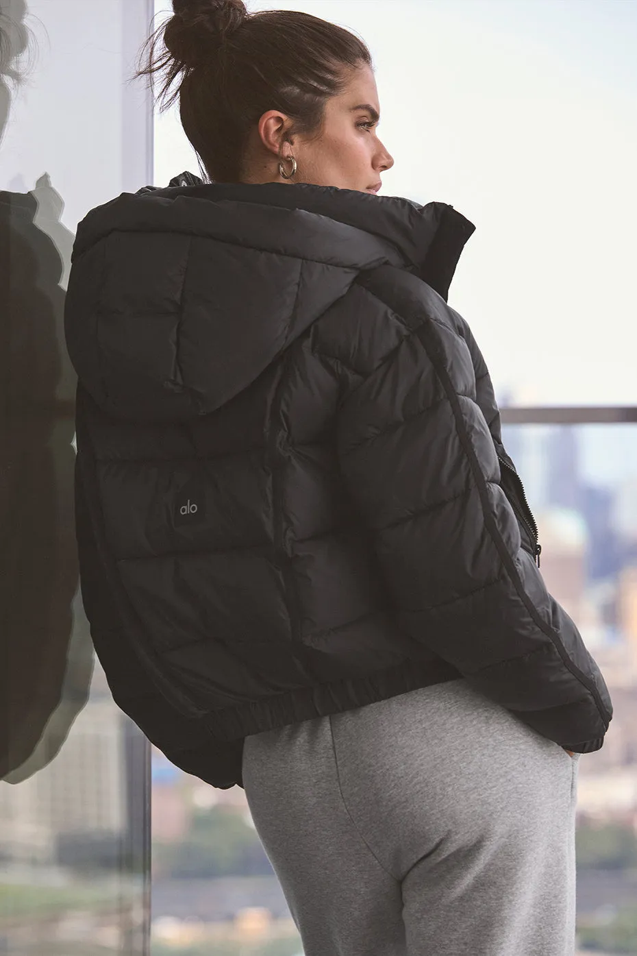 Aspen Love Puffer Jacket - Black