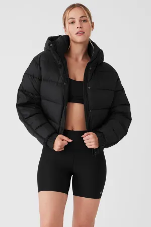 Aspen Love Puffer Jacket - Black