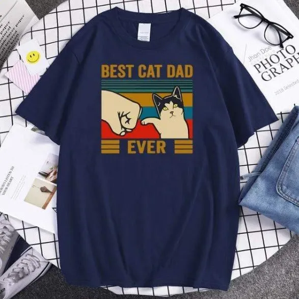 Best Cat Dad Ever Men's T-Shirt