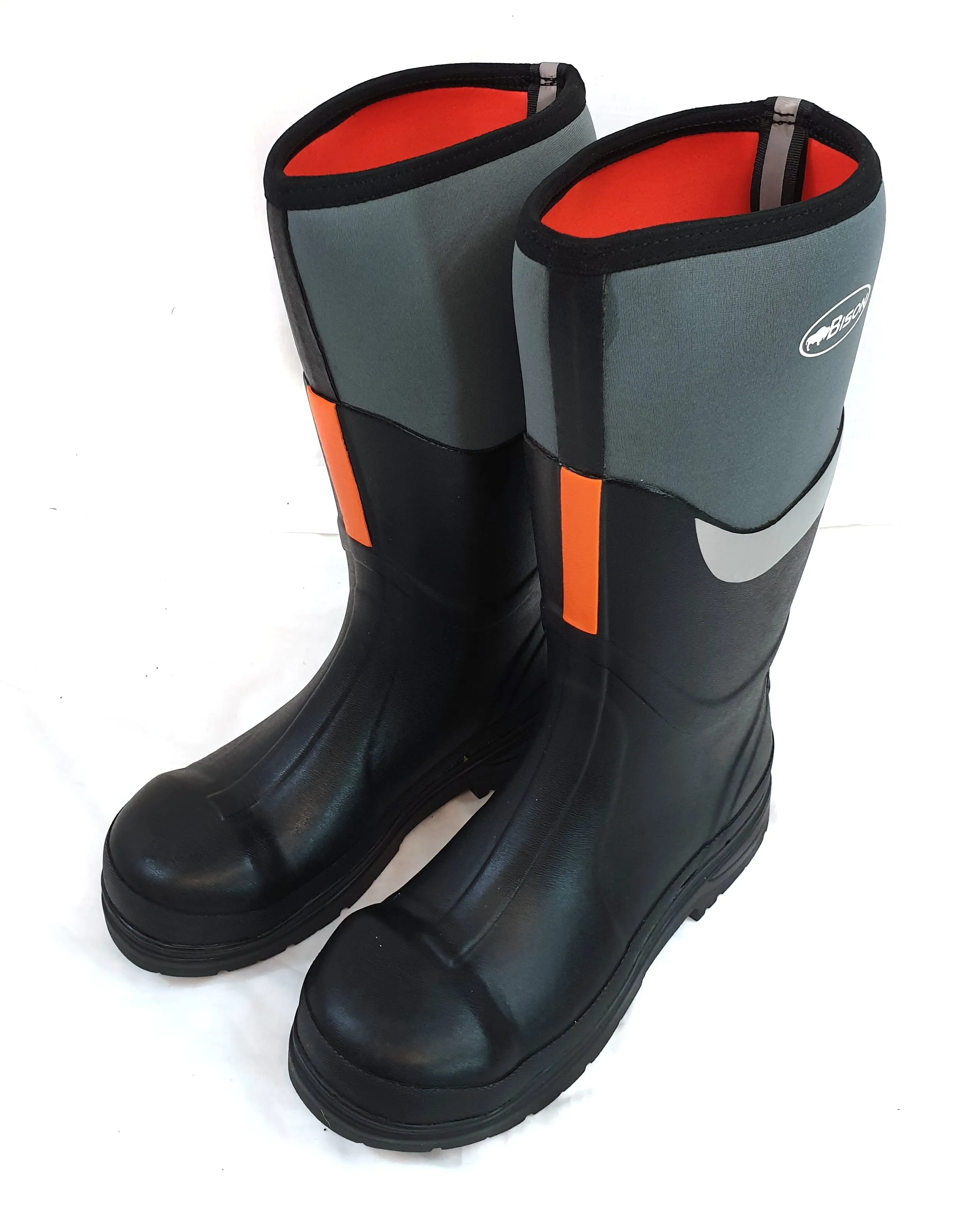 BISON NEOPRENE WELLINGTON MUCK BOOT STEEL TOE CAP SAFETY SHOE