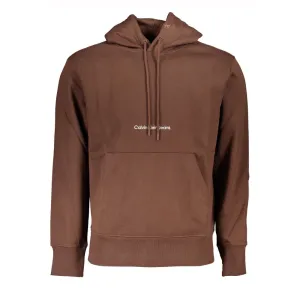 Calvin Klein Chic Brown Fleece Hooded Sweatshirt