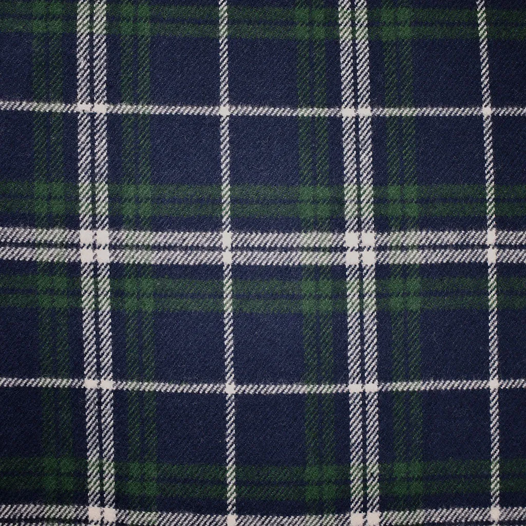 Cozy Cotton Flannel Layered Tartan Plaid Navy/Hunter SY