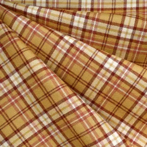 Cozy Cotton Flannel Tartan Plaid Gold SY