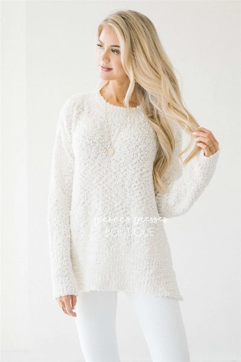 Cozy Fall Popcorn Pullover Round Neck Sweater