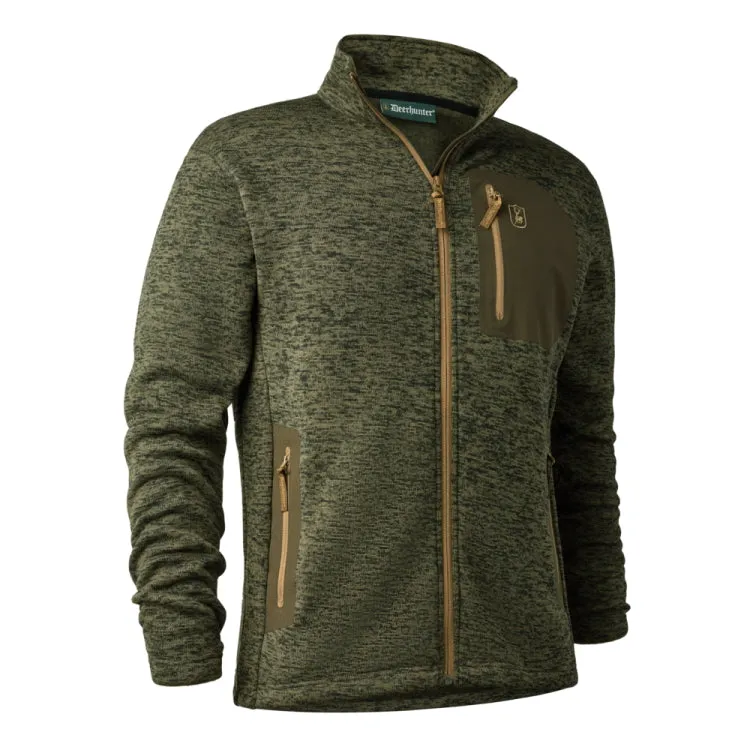 Deerhunter Sarek Knitted Jacket - Olive Night Melange