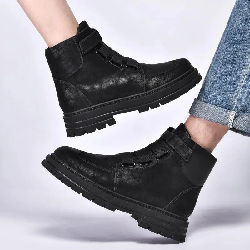 DM350 Fashion Leather Boots Women's Men's Casual Shoes