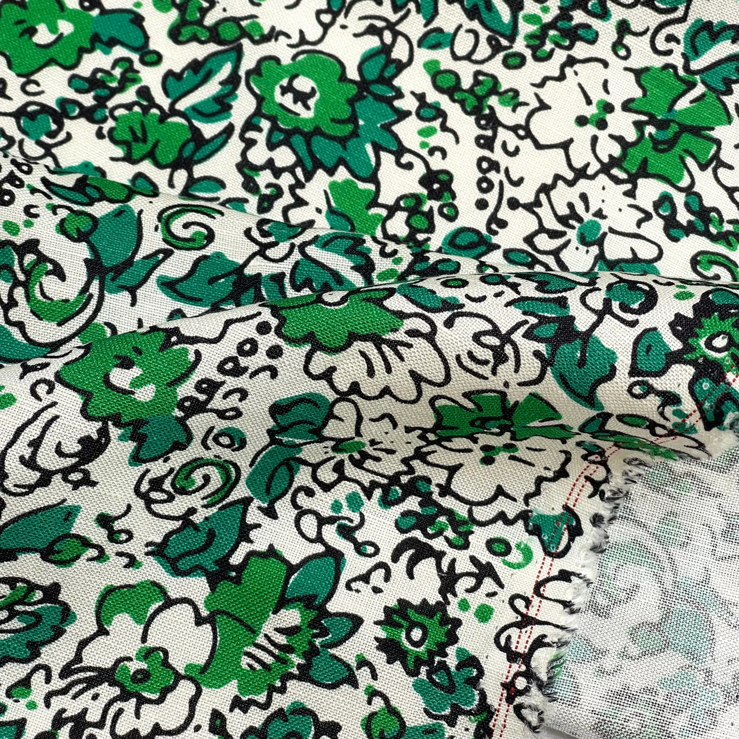 Emerald Dream Field Linen Viscose