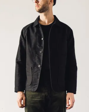 Evan Kinori Three Pocket Jacket, Black Moleskin