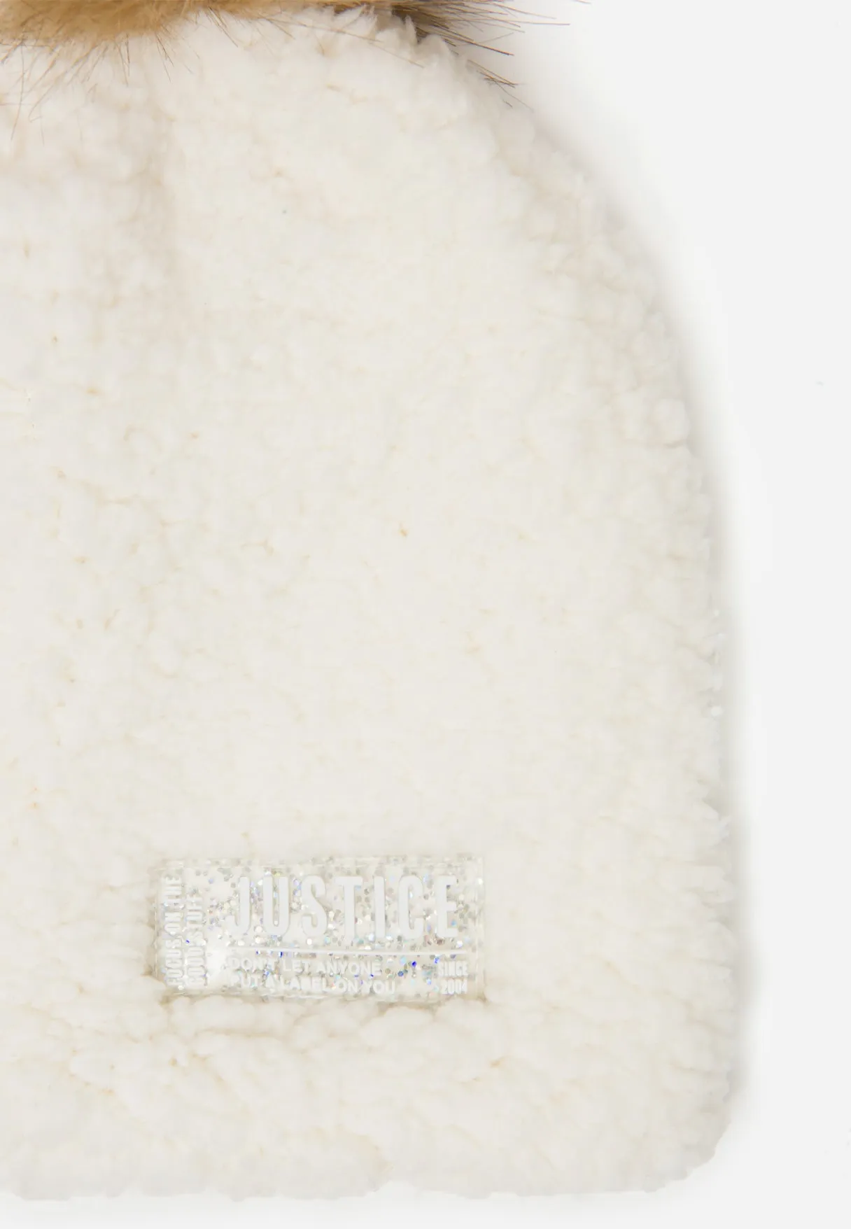 Faux Sherpa Pom-Pom Beanie Hat & Gloves