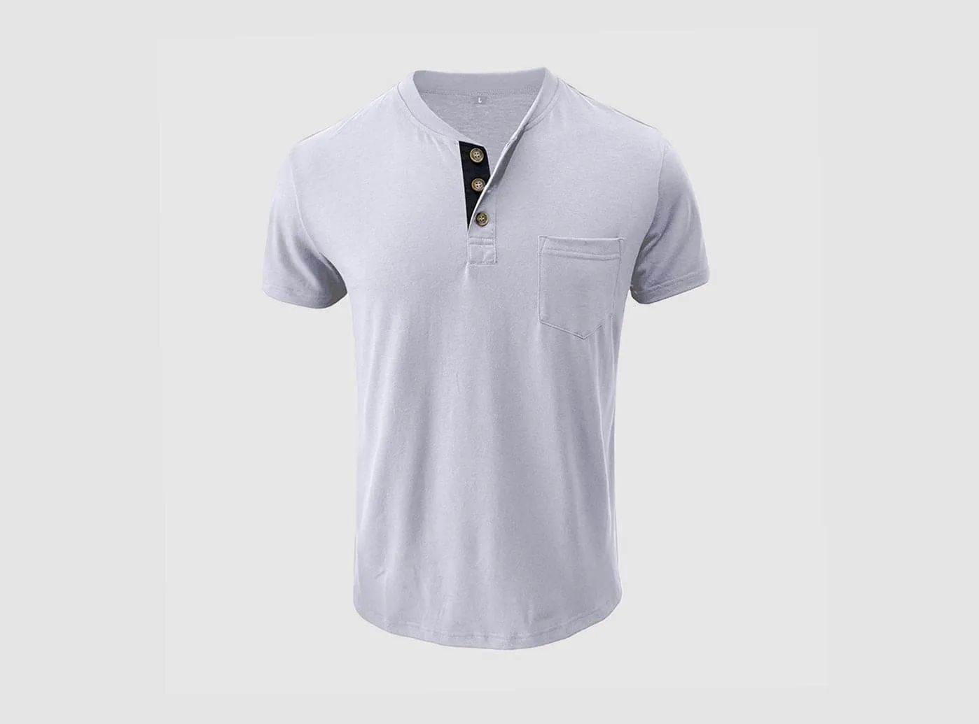 FitVille Men's Simply Collared Soft Cotton T-Shirt