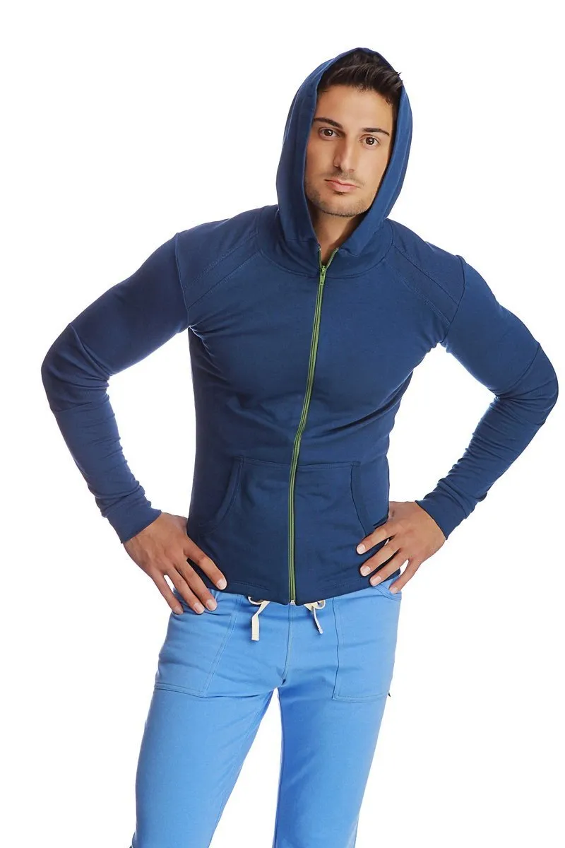 Form-fit Crossover Yoga Track Performance Hoodie (Royal)