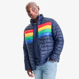 Grown-ups puffer jacket in stripe (unisex fit)