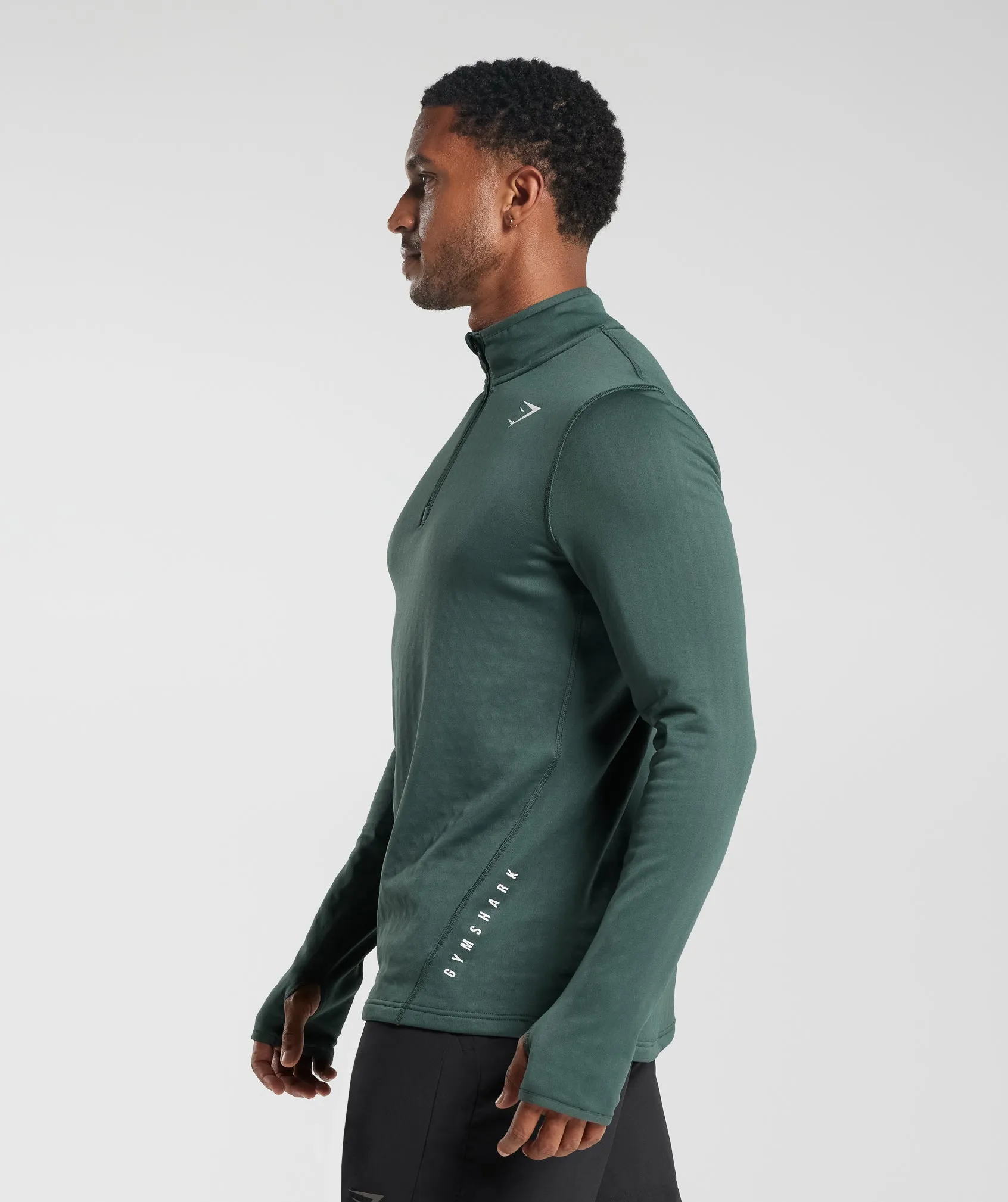 Gymshark Sport 1/4 Zip - Fog  Green