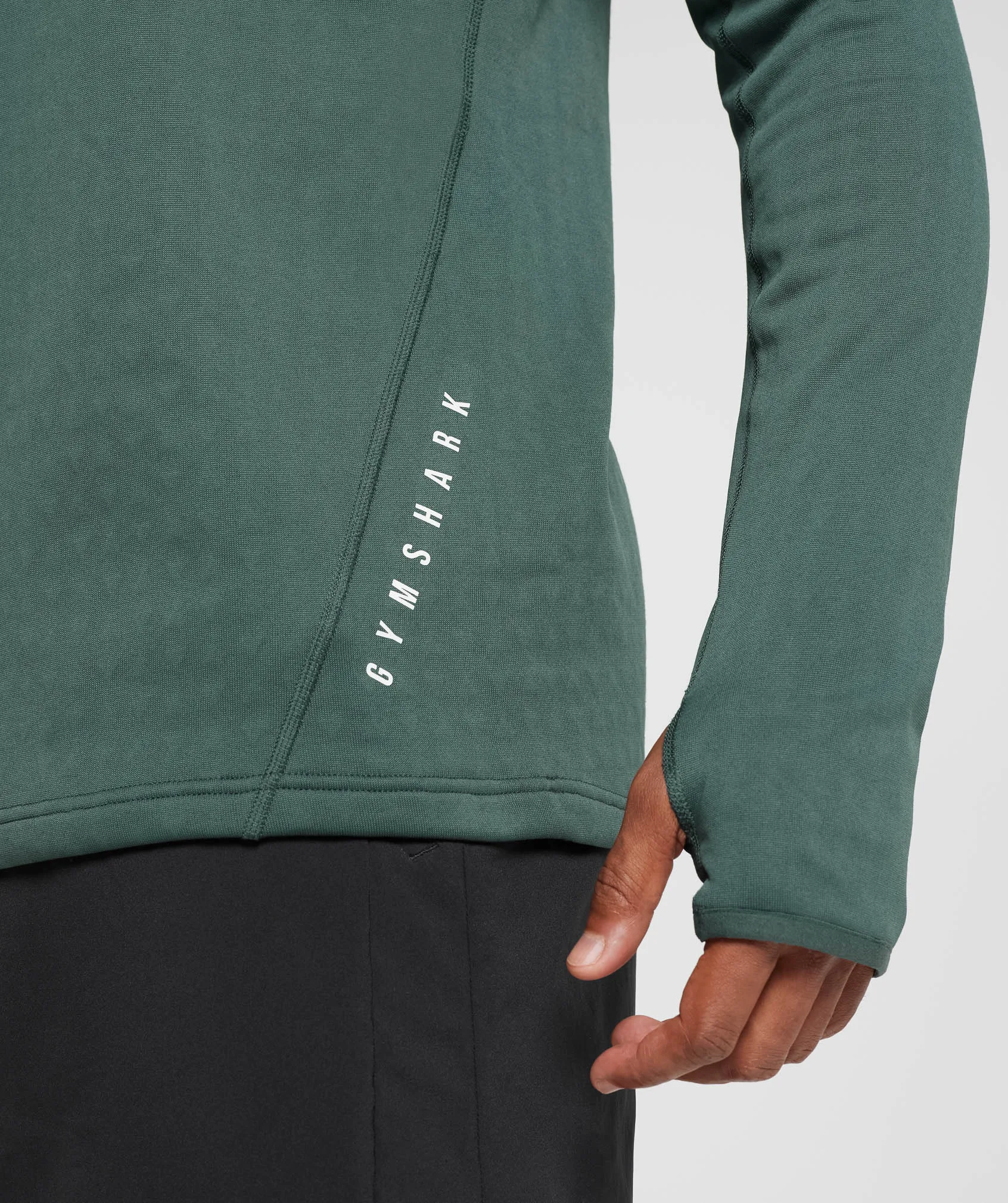 Gymshark Sport 1/4 Zip - Fog  Green