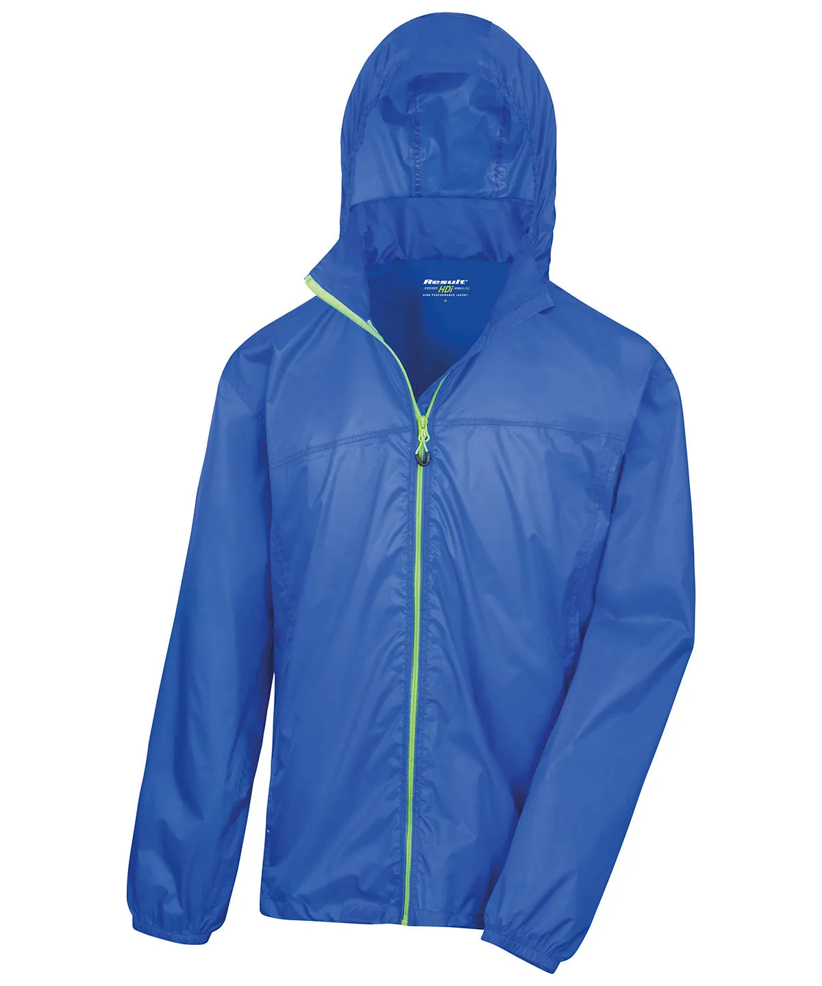 HDi quest lightweight stowable jacket | Royal/Lime