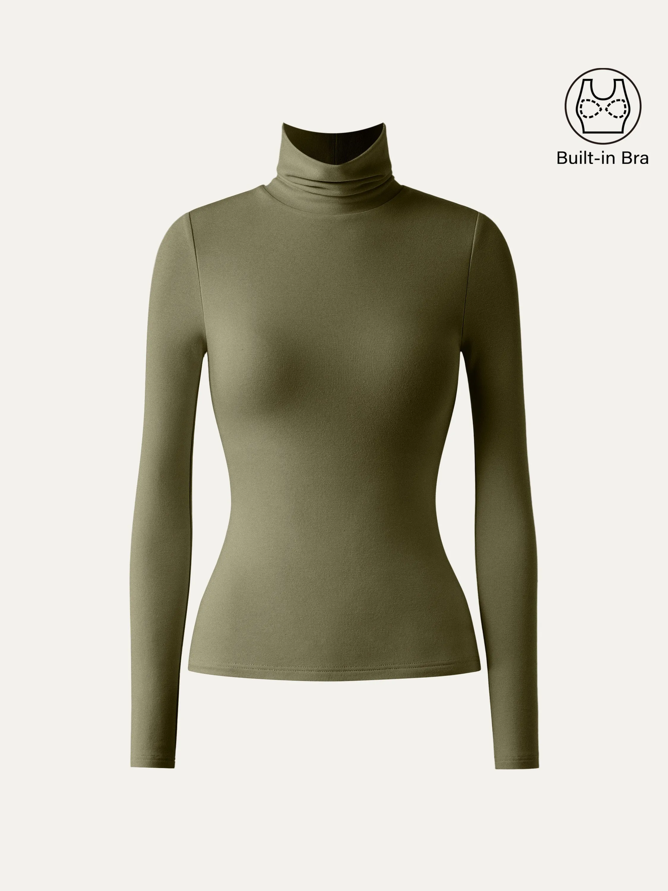 Heat-Tech Turtleneck Brami Top