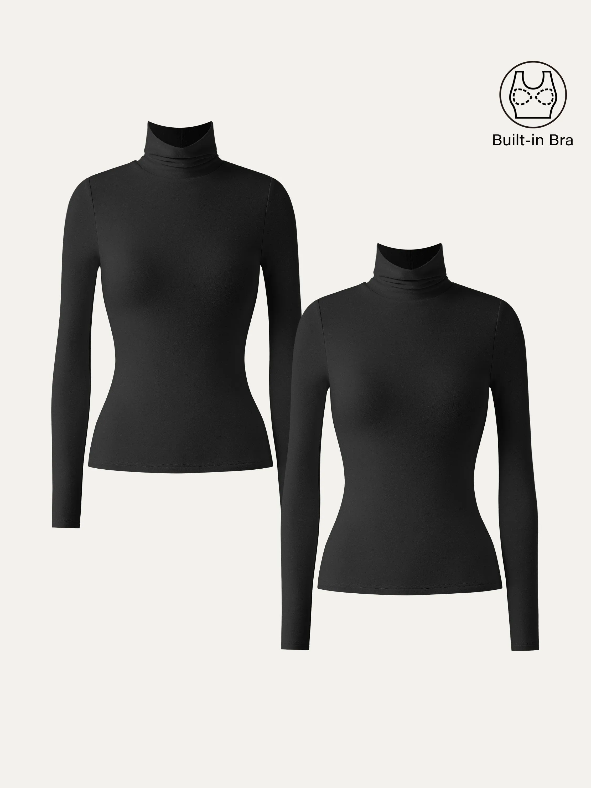 Heat-Tech Turtleneck Brami Top