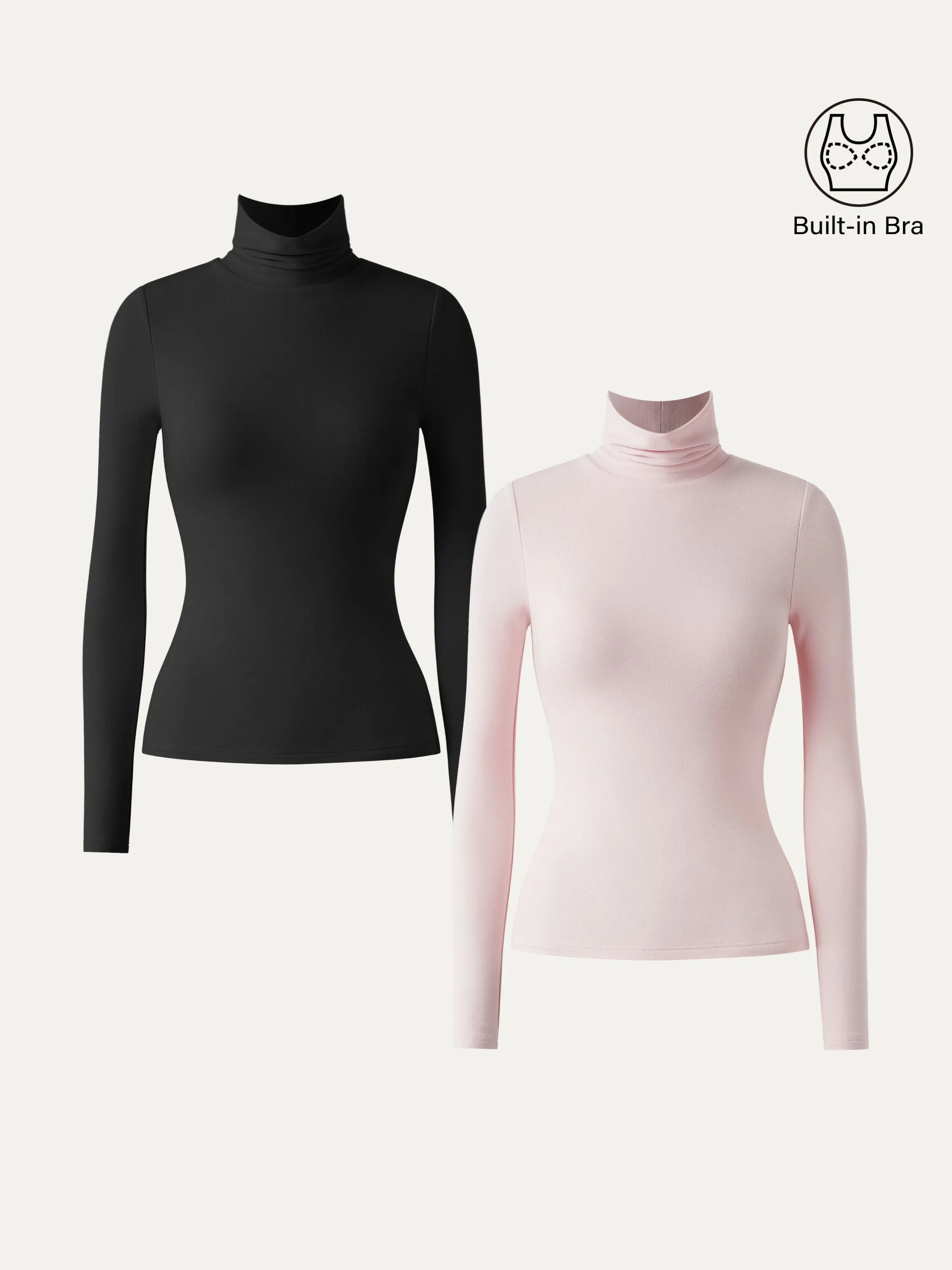 Heat-Tech Turtleneck Brami Top