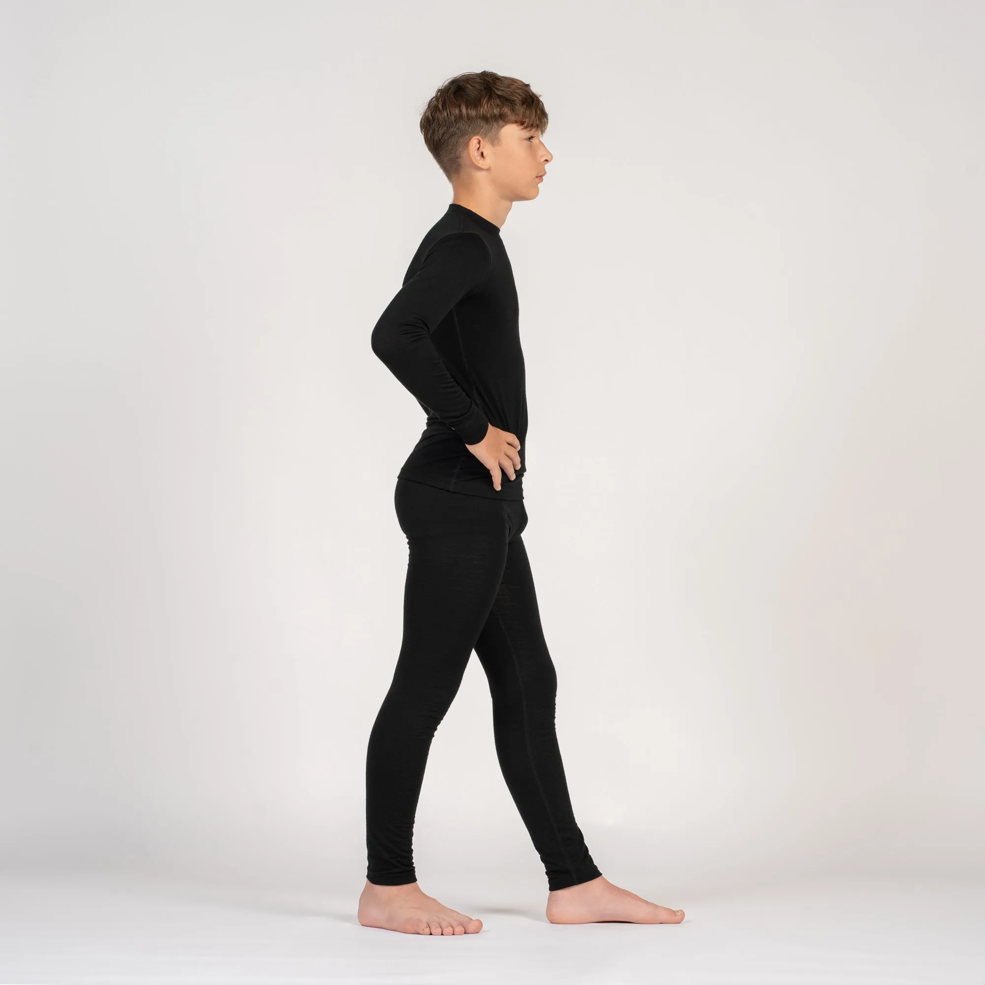 Kids' 250 Merino Pants Black