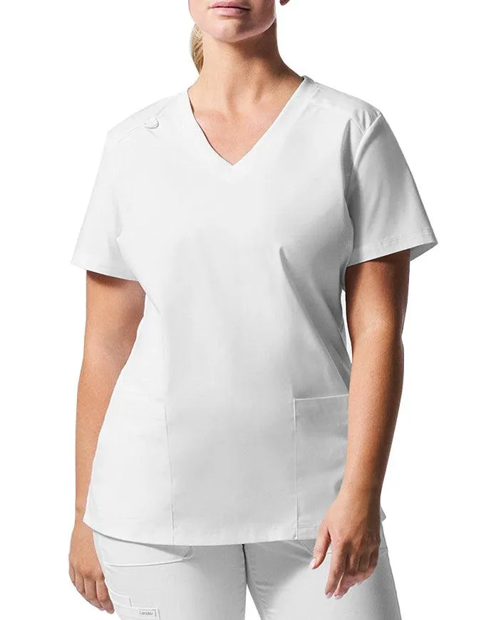 Landau ProFlex Women's 3 Pocket V-Neck Scrub Top