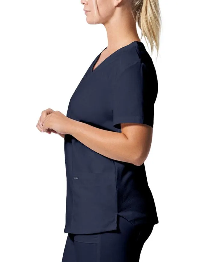 Landau ProFlex Women's 3 Pocket V-Neck Scrub Top