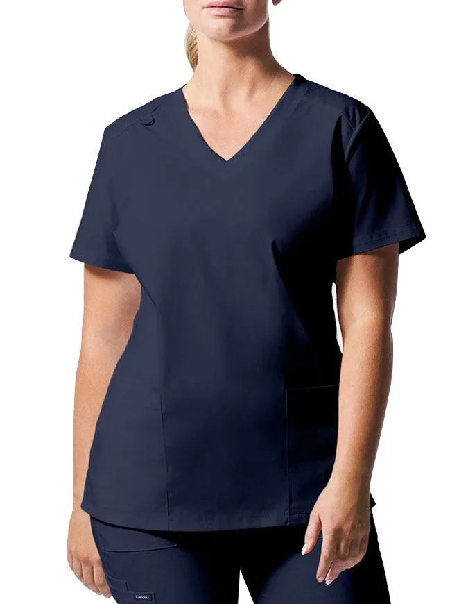 Landau ProFlex Women's 3 Pocket V-Neck Scrub Top