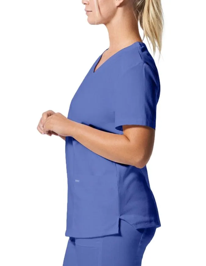 Landau ProFlex Women's 3 Pocket V-Neck Scrub Top