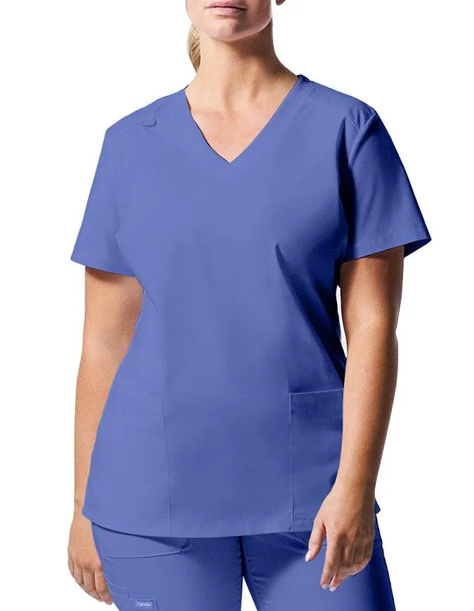 Landau ProFlex Women's 3 Pocket V-Neck Scrub Top