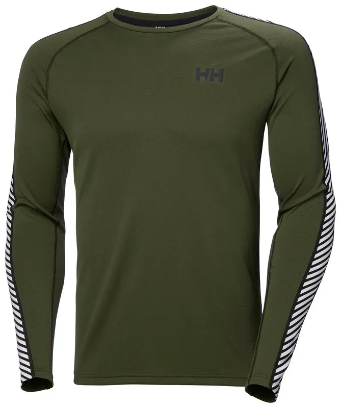 LIFA® ACTIVE Stripe Crew Base Layer - Utility Green