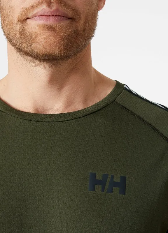 LIFA® ACTIVE Stripe Crew Base Layer - Utility Green