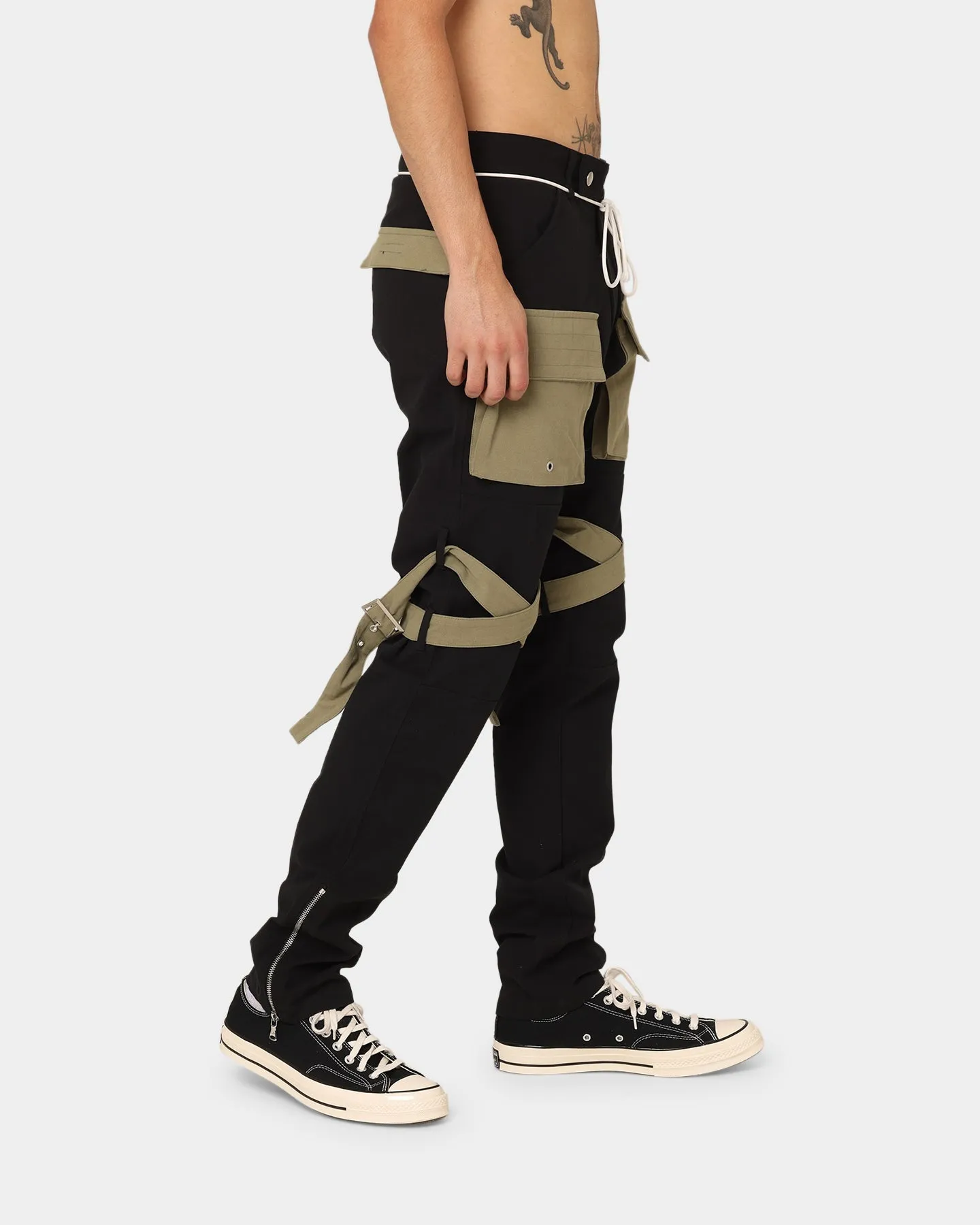 Lifted Anchors Newport Cargo Pants Black