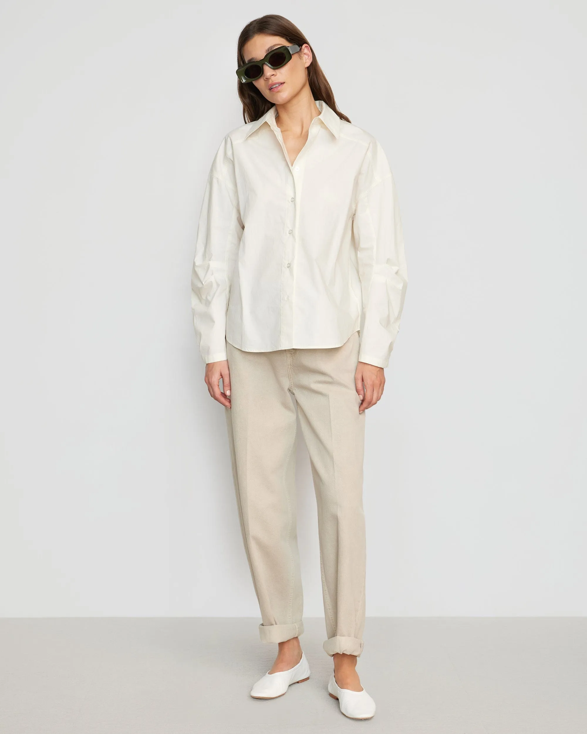 Lilia Structured-Sleeve Shirt