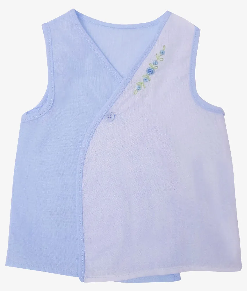 Mandarin Baby Shirts - Blue