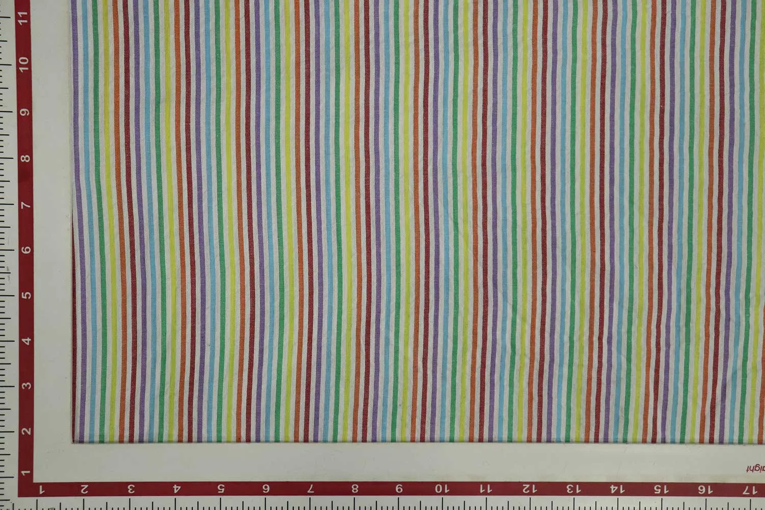 Multicolor Stripes Cotton Seersucker Fabric