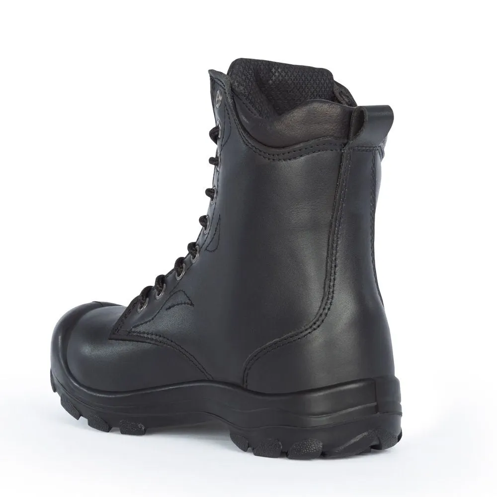 P&F S552 Women's 8" Steel Toe Leather Work Boot - Black