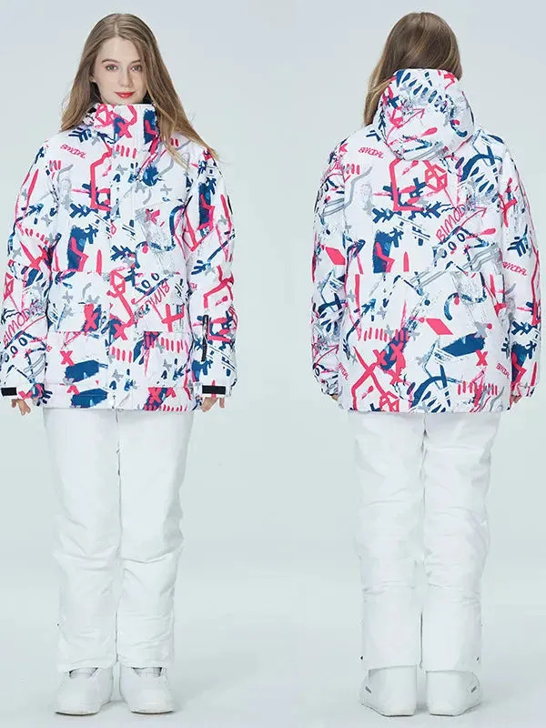 Riuiyele Women's Graffiti Ski Suits