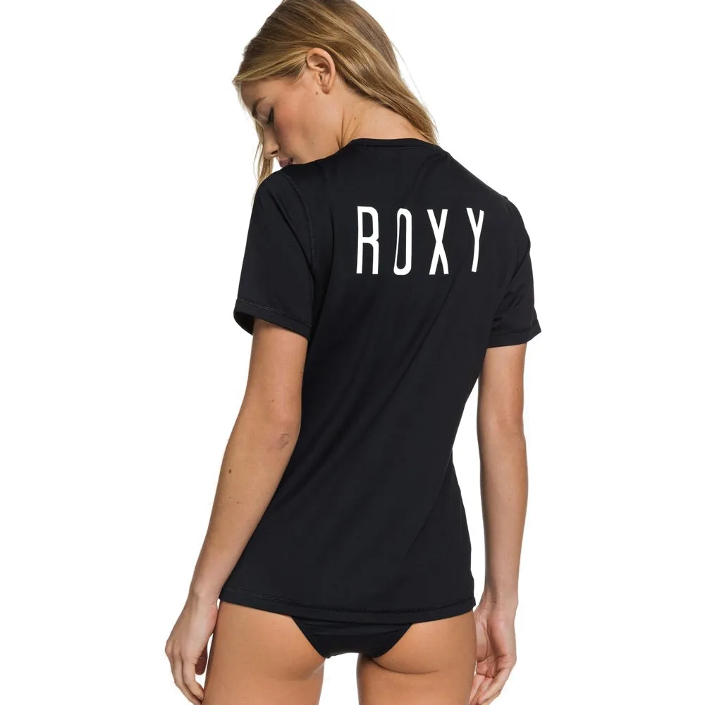 Roxy Enjoy Waves Short Sleeved Rash Vest - Anthracite