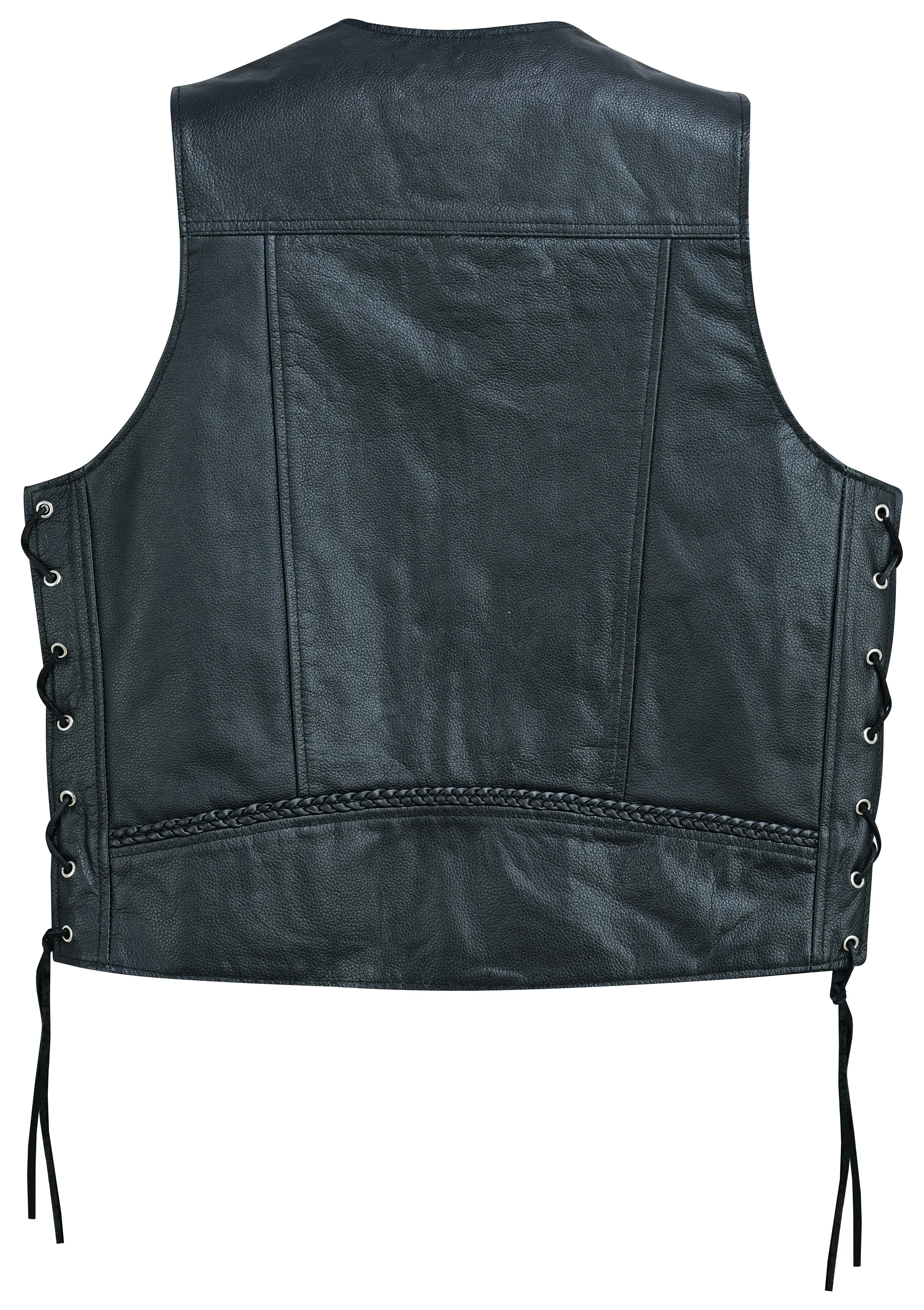 Rustler Leather Motorcycle Vest