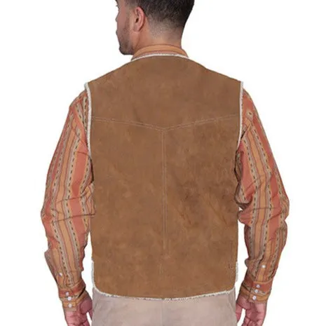 Scully Men's Boar Suede Back Vest