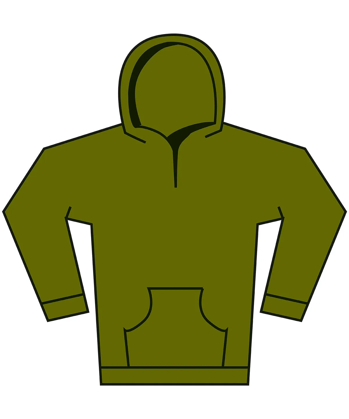 Softstyle midweight fleece youth hoodie | Military Green